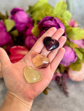 Load image into Gallery viewer, CANDY Fluorite Hearts, Ethically sourced Crystal Hearts
