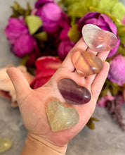 Load image into Gallery viewer, CANDY Fluorite Hearts, Ethically sourced Crystal Hearts
