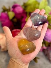 Load image into Gallery viewer, CANDY Fluorite Hearts, Ethically sourced Crystal Hearts
