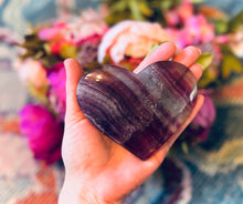 Load image into Gallery viewer, Large CANDY Fluorite Hearts, Ethically sourced Crystal Hearts
