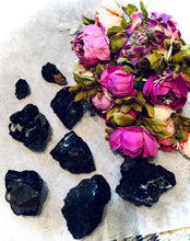 Load image into Gallery viewer, RARE Black Rose Fluorite Specimens, Fluoresce Red or Pink
