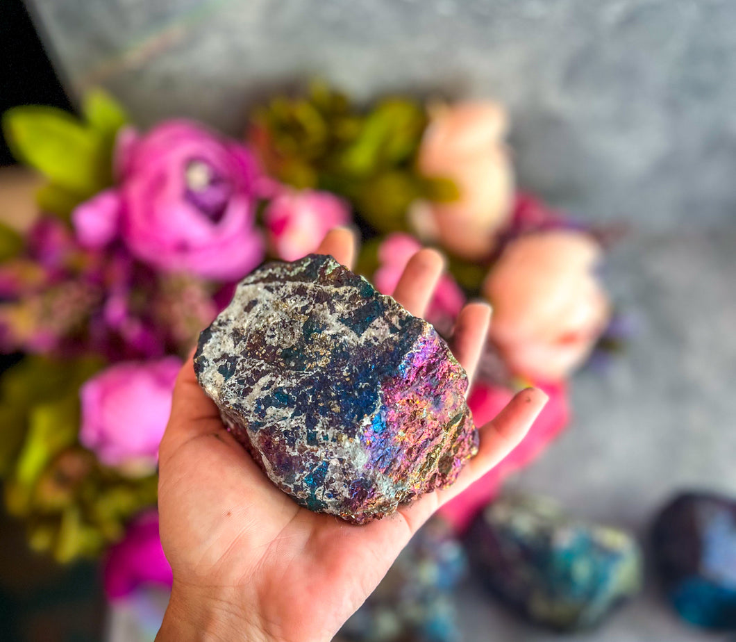 Huge Peacock Ore, Chalcopyrite