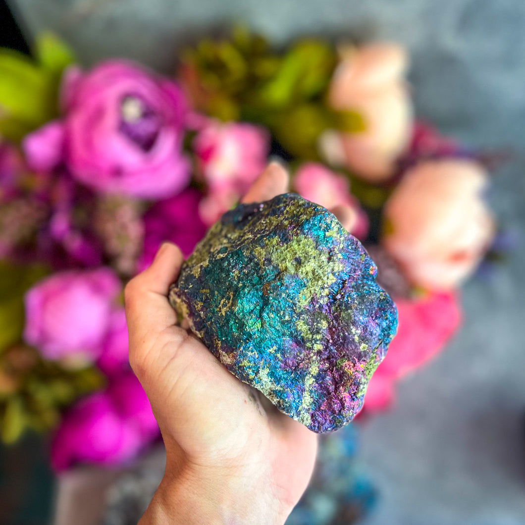 Huge Peacock Ore, Chalcopyrite