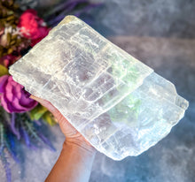 Load image into Gallery viewer, Genuine Huge Raw Selenite Specimens, Clear Large Selenite Slabs
