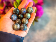 Load image into Gallery viewer, Mini Labradorite Spheres, Crystals and Stones, Labradorite Marble
