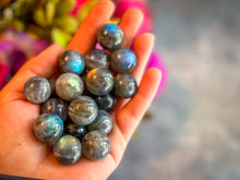 Load image into Gallery viewer, Mini Labradorite Spheres, Crystals and Stones, Labradorite Marble
