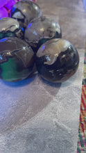 Load and play video in Gallery viewer, Volcano Agate Crystal Spheres, UV Fluorescent Crystal Balls
