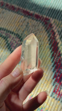 Load and play video in Gallery viewer, Silver Quartz Points, Raw Clear Quartz Points from Brazil
