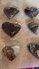 Load and play video in Gallery viewer, Volcano Agate Hearts
