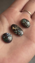 Load and play video in Gallery viewer, Dragon Pattern Boulder Opals, Boulder Opal Cabochons
