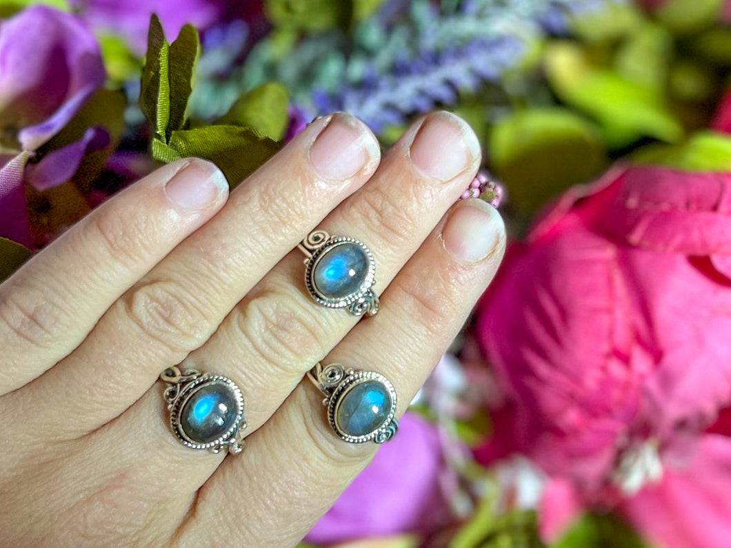 Beautiful Labradorite Rings